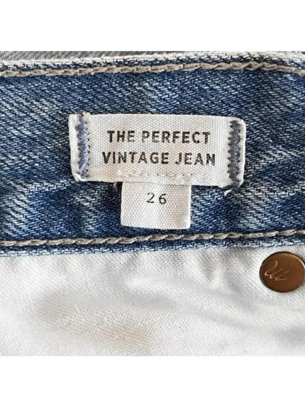 Madewell The Perfect Vintage Jean in Calabria Wash MB435 distressed Edition 26